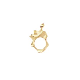 waves big gold ring