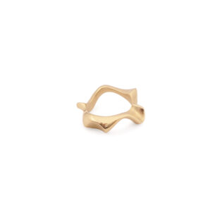 WAVES: THICK GOLD RING